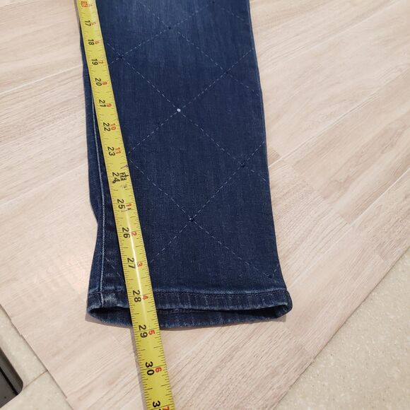 Chico's Pull-On Jegging EmblishJewelsJeans Ankle Women's Size 2R Large 12 Blue - Picture 11 of 11